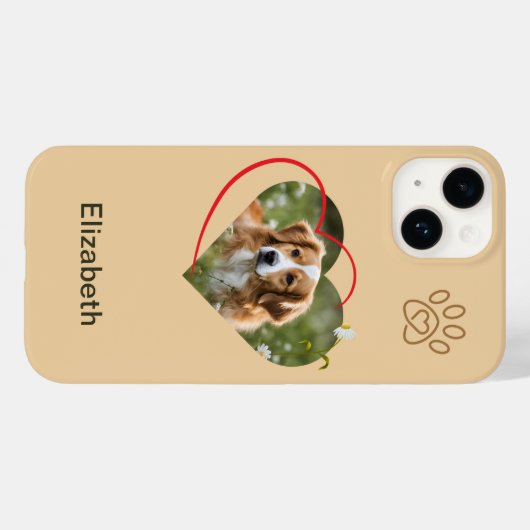 Heart Dog iPhone / iPad hoesje (Achterkant (horizontaal))