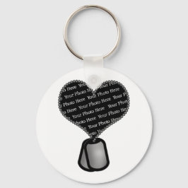Heart Dog Label Foto - DIY Custom Sleutelhanger