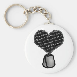 Heart Dog Label Foto - DIY Custom Sleutelhanger