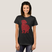 Heart Dog Shih Tzu Puppy Valentines Day T-shirt (Voorkant volledig)