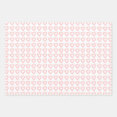 Heart dooddle patroon inpakpapier vel (Voorkant 3)