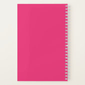 Heart Doodle en Love Pattern Cute Pink Notitieboek (Achterkant)