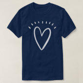 Heart Doodle Valentines Day T-shirt (Design voorkant)