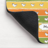Heart Doodles douanenaam mousepad Muismat (Hoek)