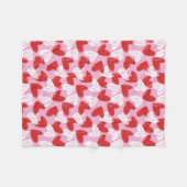 Heart Doodles fleece dekens (Voorkant (Horizontaal))