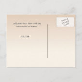 Heart Doves Roos Roze Romance - Save the Date Aankondigingskaart (Achterkant)