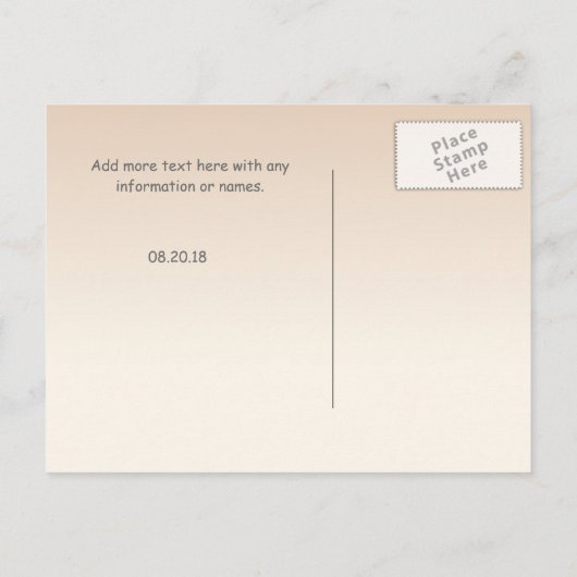 Heart Doves Roos Roze Romance - Save the Date Aankondigingskaart (Achterkant)