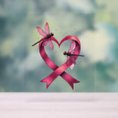 Heart Dragonflies Mannen Vrouwen Kind Acryl Bord (Neutraal)