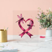 Heart Dragonflies Mannen Vrouwen Kind Acryl Bord (Huwelijk)