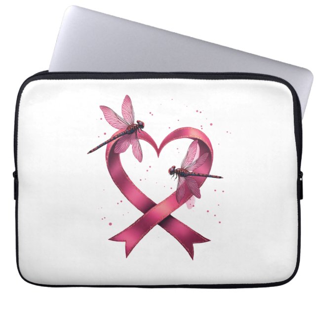 Heart Dragonflies Mannen Vrouwen Kind Laptop Sleeve (Voorkant)