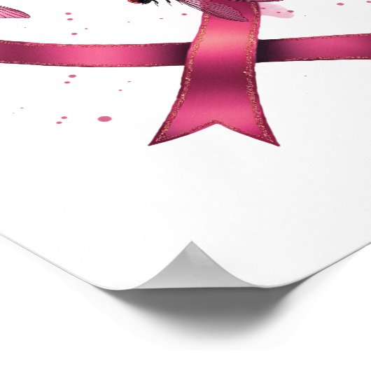 Heart Dragonflies Mannen Vrouwen Kind Poster (Hoek)