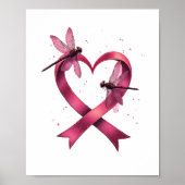Heart Dragonflies Mannen Vrouwen Kind Poster (Voorkant)