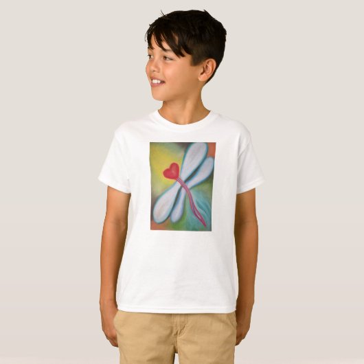 Heart Dragonfly t-shirt (Voorkant volledig)