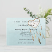 Heart Dream Catcher baby shower Kaart (Staand voorkant)