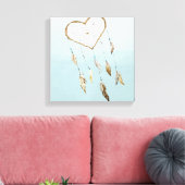 Heart Dream Catcher Canvas Afdruk (Insitu (Woonkamer))