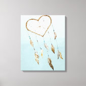 Heart Dream Catcher Canvas Afdruk (Voorkant)
