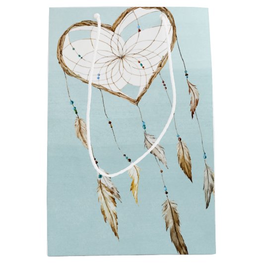 Heart Dream Catcher Medium Cadeauzakje (Voorkant)