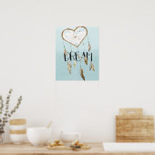 Heart Dream Catcher Poster (Keuken)
