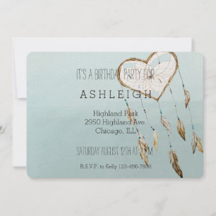 Heart Dream Catcher verjaardag Kaart