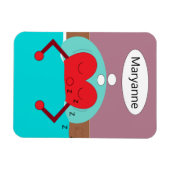 Heart Dreams Paars en Green Magneet (Horizontaal)