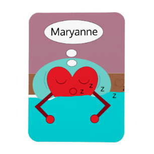 Heart Dreams Paars en Green Magneet