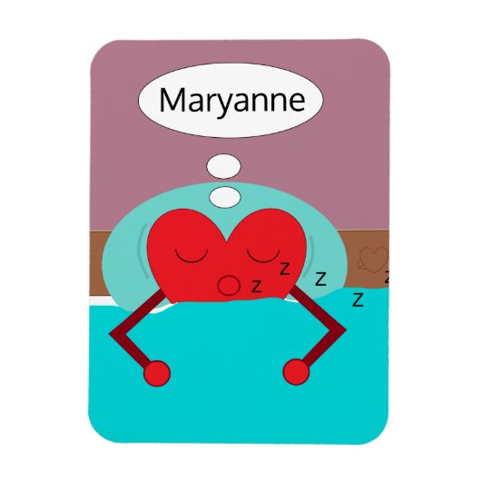 Heart Dreams Paars en Green Magneet (Verticaal)