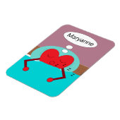 Heart Dreams Paars en Green Magneet (Linkerzijde)