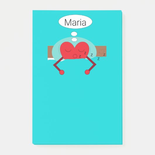 Heart Dreams Shades of Green Post-it® Notes (Voorkant)