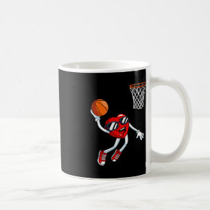 Heart Dunk Basketball Player Valentijnsdag Love S Koffiemok
