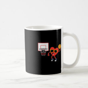 Heart Dunk Basketball Player Valentijnsdag Love S Koffiemok