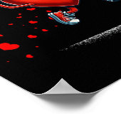 Heart Dunking Valentijnsdag Basketbal Kinder Poster (Hoek)