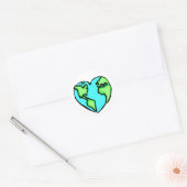 Heart Earth Ronde Sticker (Envelop)