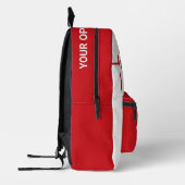 Heart EKG, douanenaam & beroep Bedrukte Rugzak (Links)