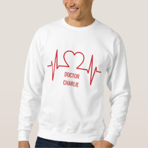 Heart EKG, douanenaam & beroep kleding Trui