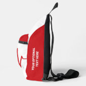 Heart EKG, douanenaam & beroep Sling Bag (Rechts)