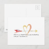 Heart Emerson Quote Briefkaart (Voorkant / Achterkant)