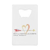 Heart Emerson Quote Creditkaart Flessenopener (Voorkant)