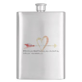 Heart Emerson Quote Heupfles (Voorkant)