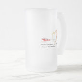 Heart Emerson Quote Matglas Bierpul (Voorkant rechts)