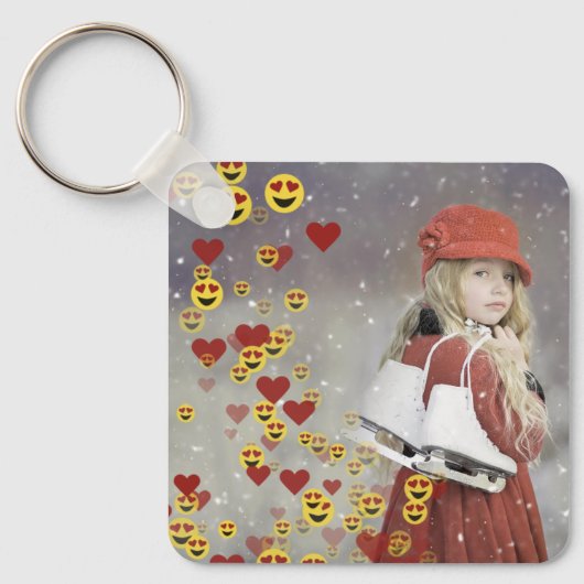 Heart Emoji Sleutelhanger (Voorkant)