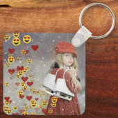 Heart Emoji Sleutelhanger (Achterkant)