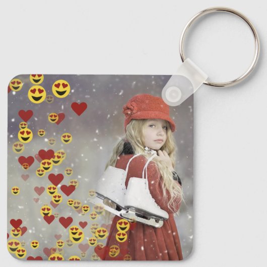 Heart Emoji Sleutelhanger (Achterkant)