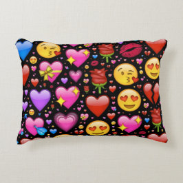 Heart Emojis Cushion Accent Kussen