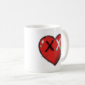 Heart emote LEFT mok koffie (Voorkant rechts)