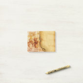 Heart en bloedvaten, medisch perkament post-it® notes (Op bureau)