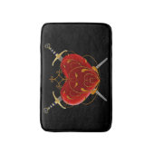 Heart en Daggers Bath Mat (Voorkant Verticaal)