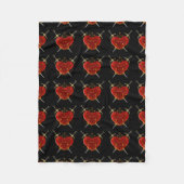 Heart en Daggers Fleece Blanket (Voorkant)