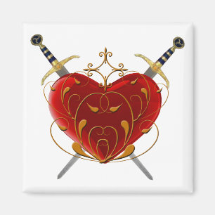 Heart en Daggers Magnet