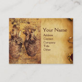 Heart en de bloedvaten Antiek perkament Visitekaartje (Voorkant)