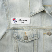 Heart en Stethoscoop Medical Naamplaatje (In situ)